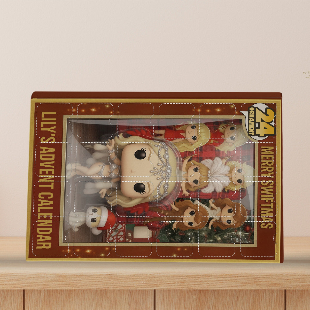 The Life Of A Show Girl - Personalized Tay-tay Lover Advent Calendar With Ornaments