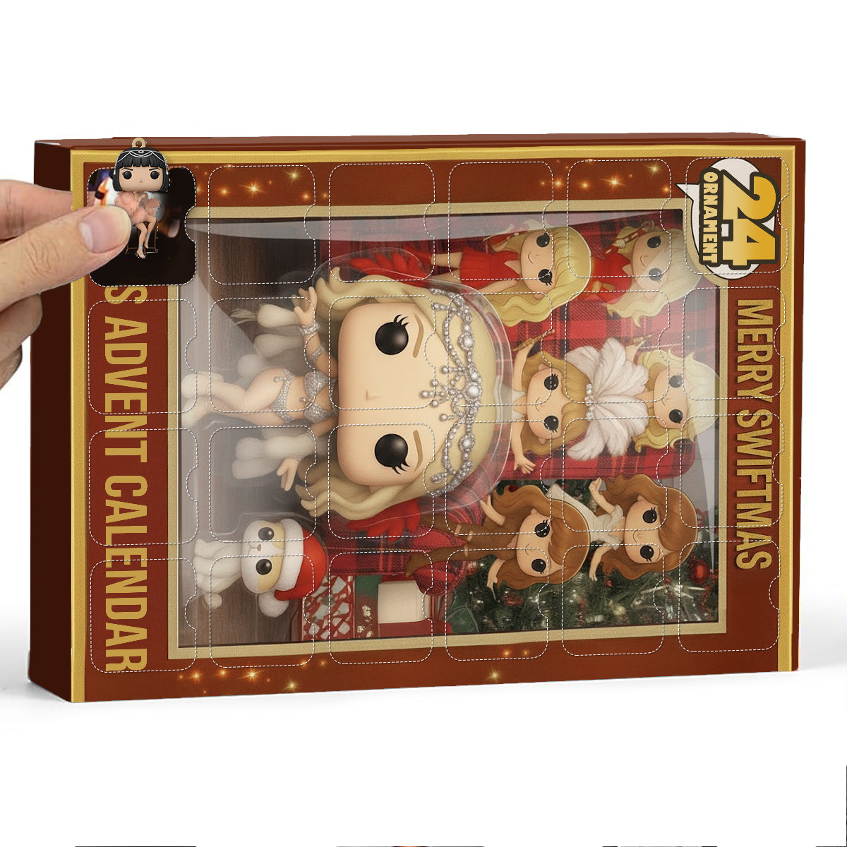 The Life Of A Show Girl - Personalized Tay-tay Lover Advent Calendar With Ornaments