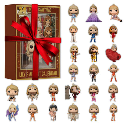 The Life Of A Show Girl - Personalized Tay-tay Lover Advent Calendar With Ornaments