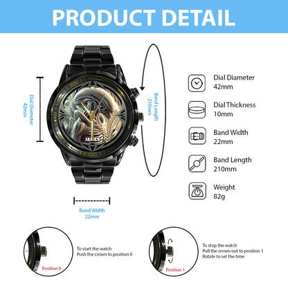 Space Creature - Personalized Alien Hand Watch