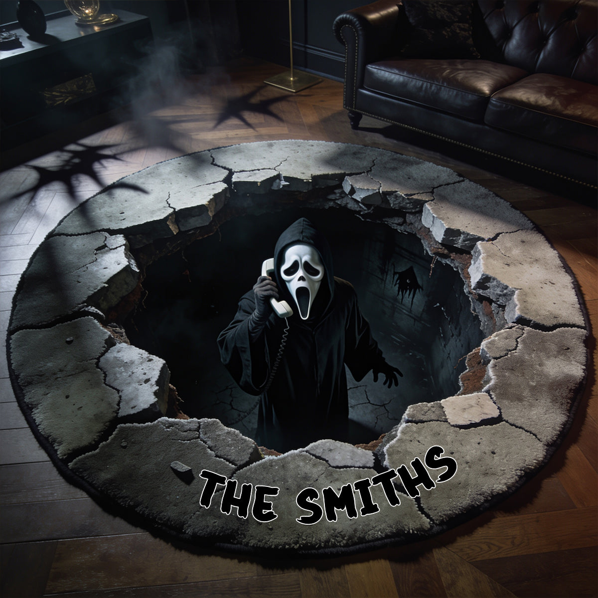Hello Darkness - Personalized Horror Movie Non-Slip Tufted Rug
