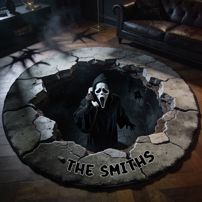Hello Darkness - Personalized Horror Movie Non-Slip Tufted Rug