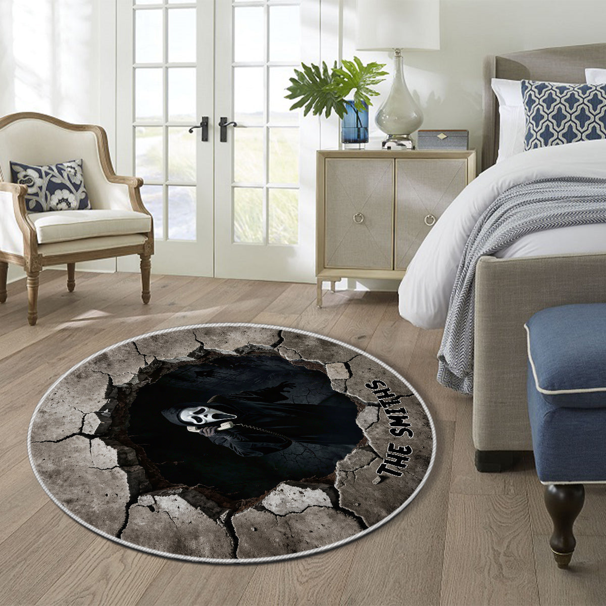 Hello Darkness - Personalized Horror Movie Non-Slip Tufted Rug