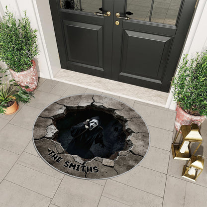 Hello Darkness - Personalized Horror Movie Non-Slip Tufted Rug