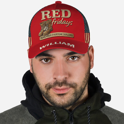 Red Fridays - Personalized Veteran Classic Cap