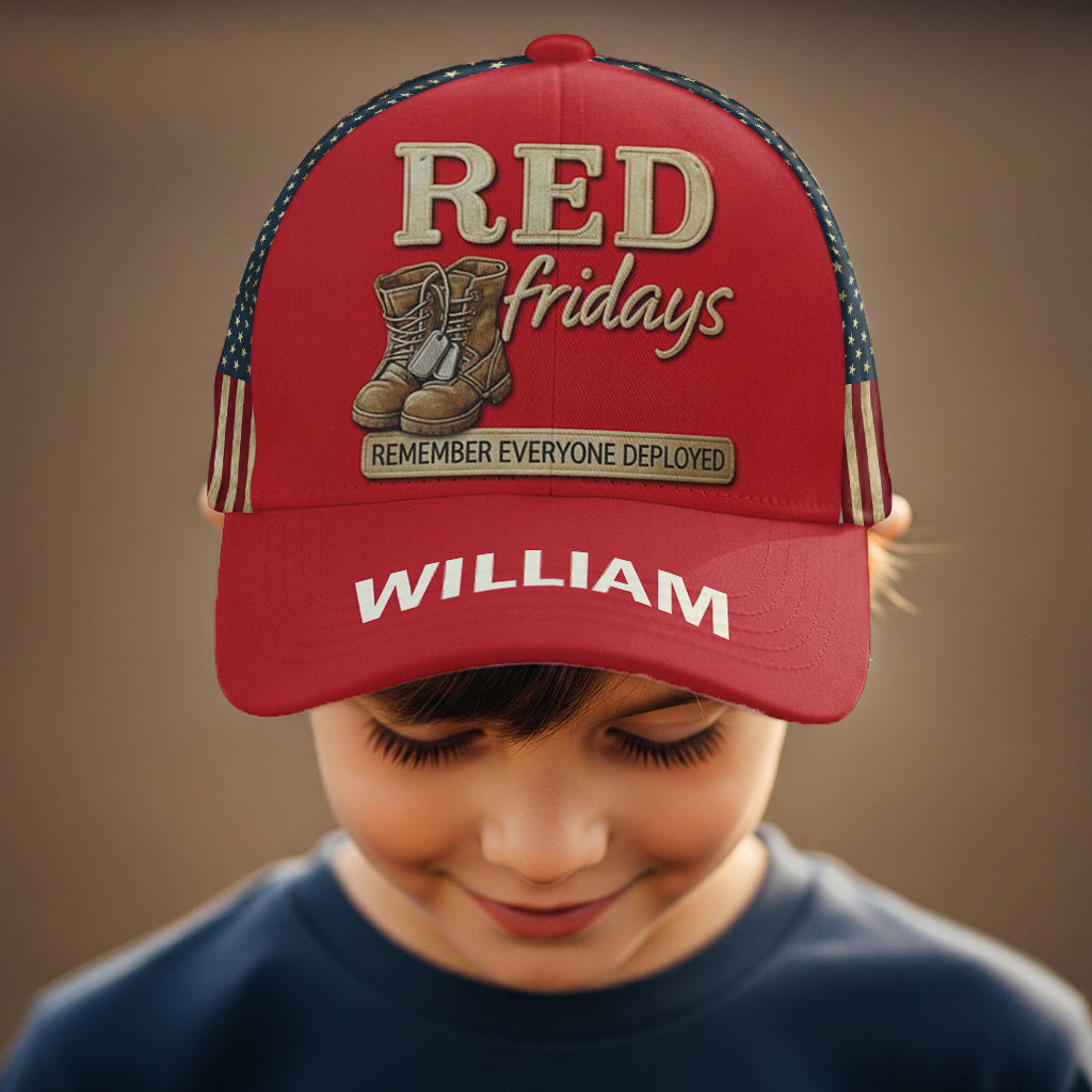 Red Fridays - Personalized Veteran Classic Cap