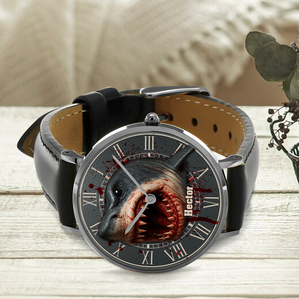 Scary Shark - Personalized Hand Watch