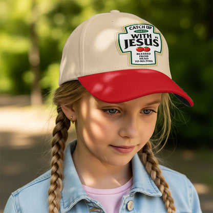 Funny Word Play, Faith In God - Personalized Christian Classic Cap & Leather Phone Case