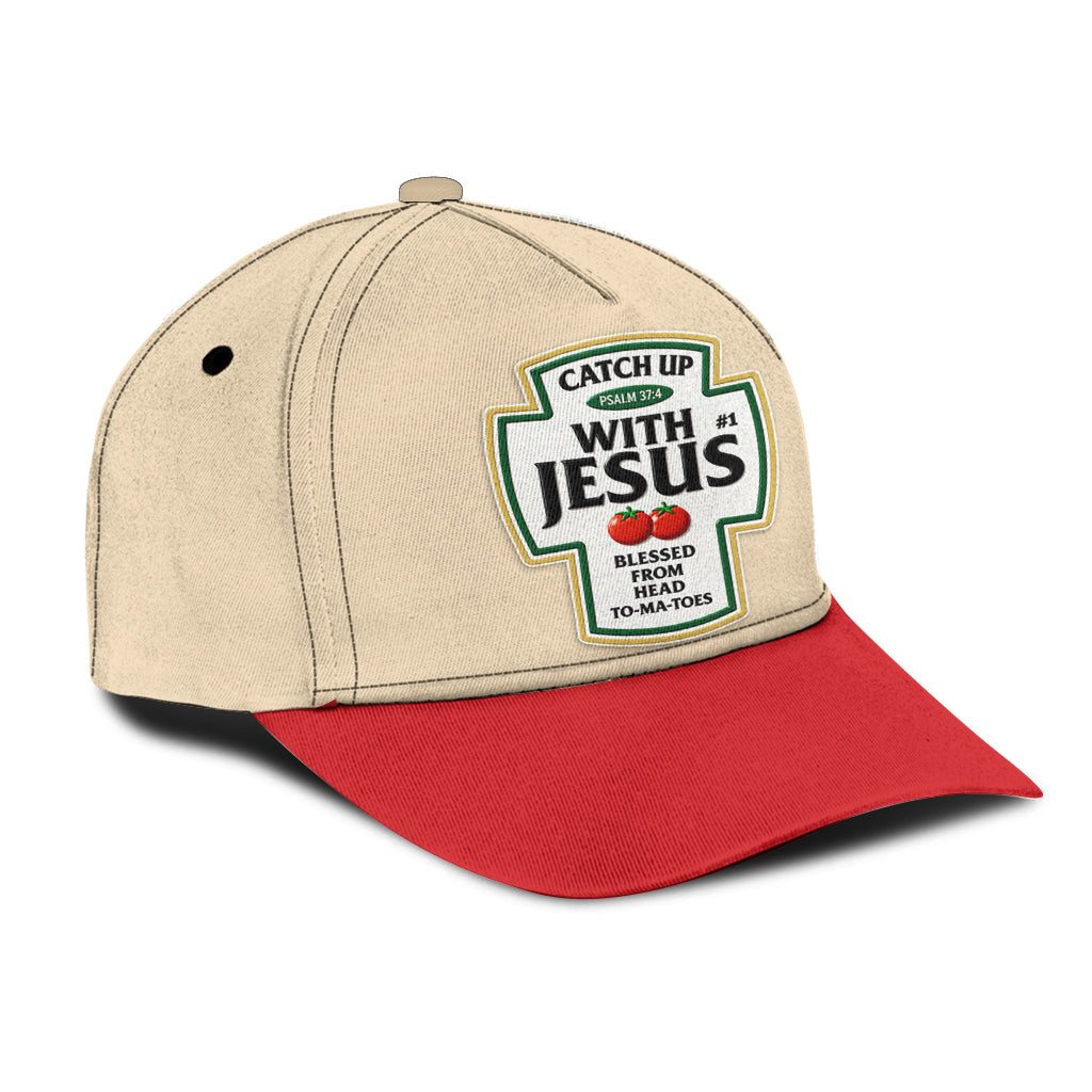 Funny Word Play, Faith In God - Personalized Christian Classic Cap & Leather Phone Case