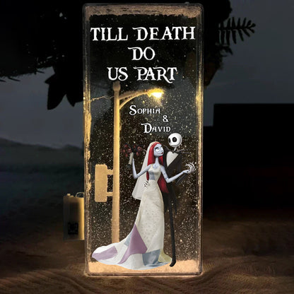 Till Death Do Us Part - Personalized Nightmare Snowflake Night Light