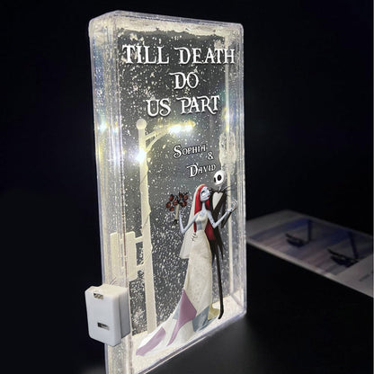 Till Death Do Us Part - Personalized Nightmare Snowflake Night Light