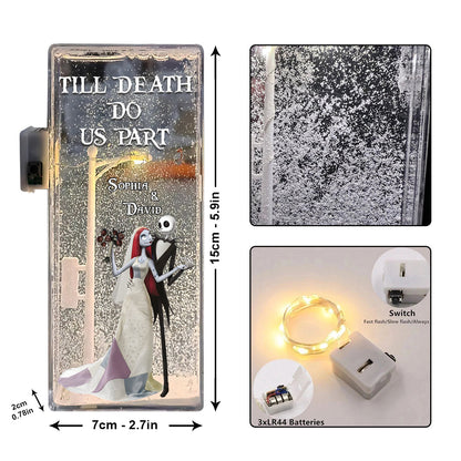 Till Death Do Us Part - Personalized Nightmare Snowflake Night Light