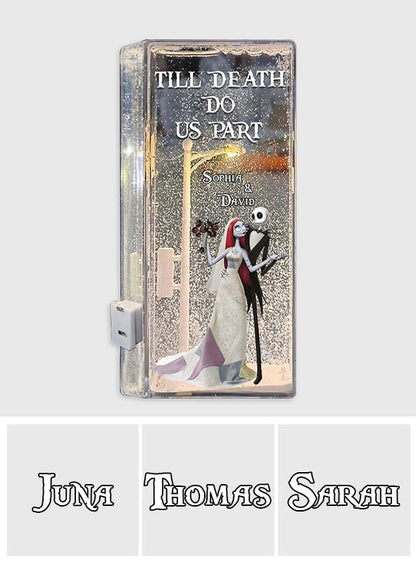 Till Death Do Us Part - Personalized Nightmare Snowflake Night Light