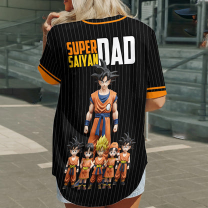 Super Dad - Personalized Seven Balls Baseball Jersey
