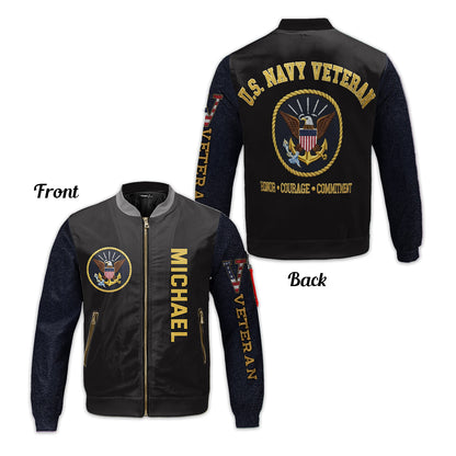Veteran - Personalized Veteran Bomber Jacket
