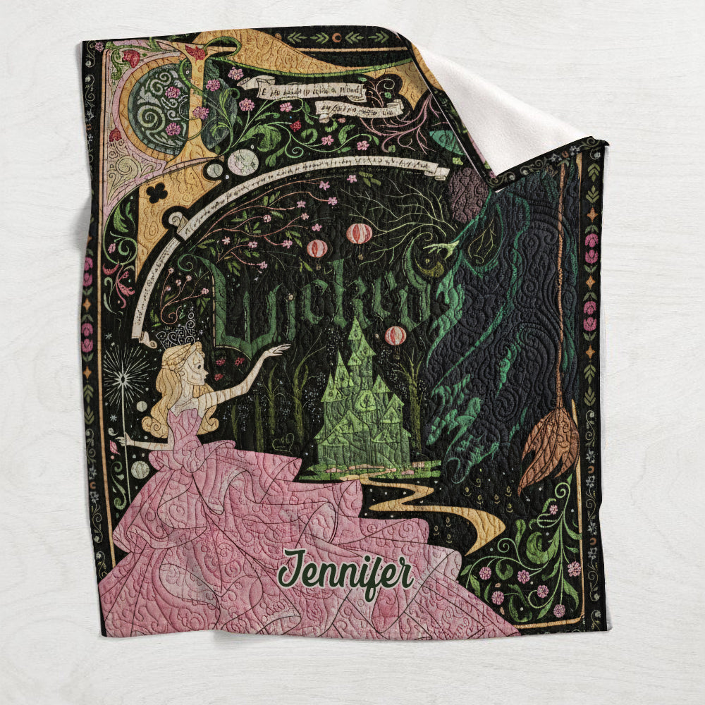 Changed For Good - Personalized Green and Pink Blanket
