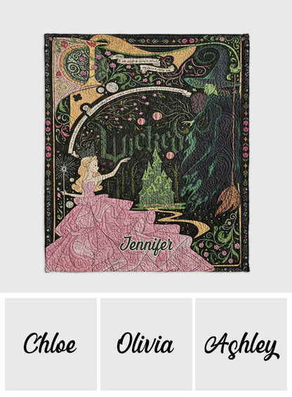 Changed For Good - Personalized Green and Pink Blanket