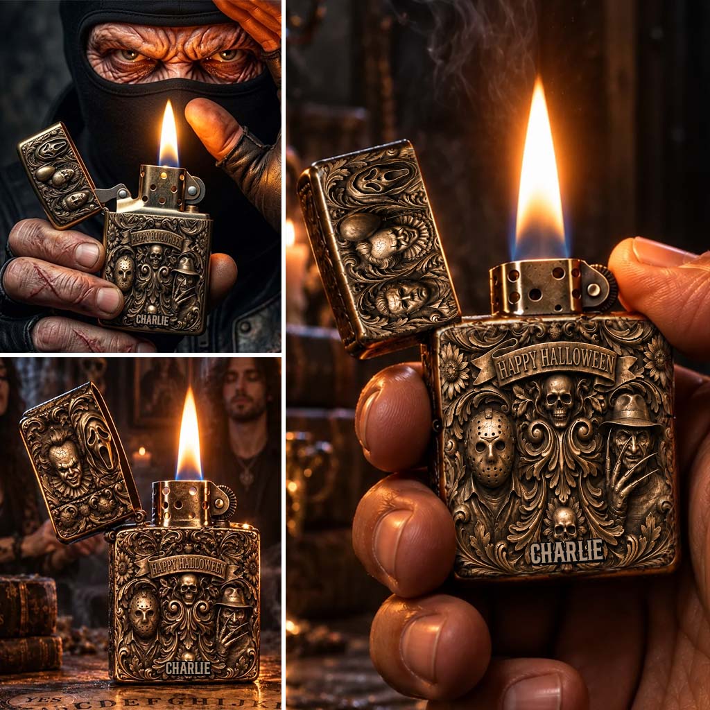 Happy Halloween - Personalized Horror Character Lighter