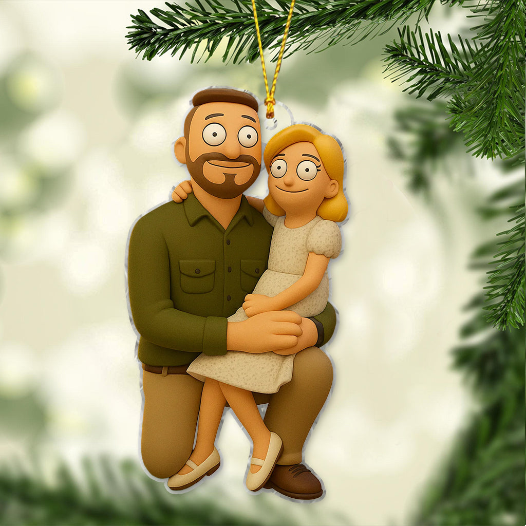 Funny Moment - Personalized Couple Ornament