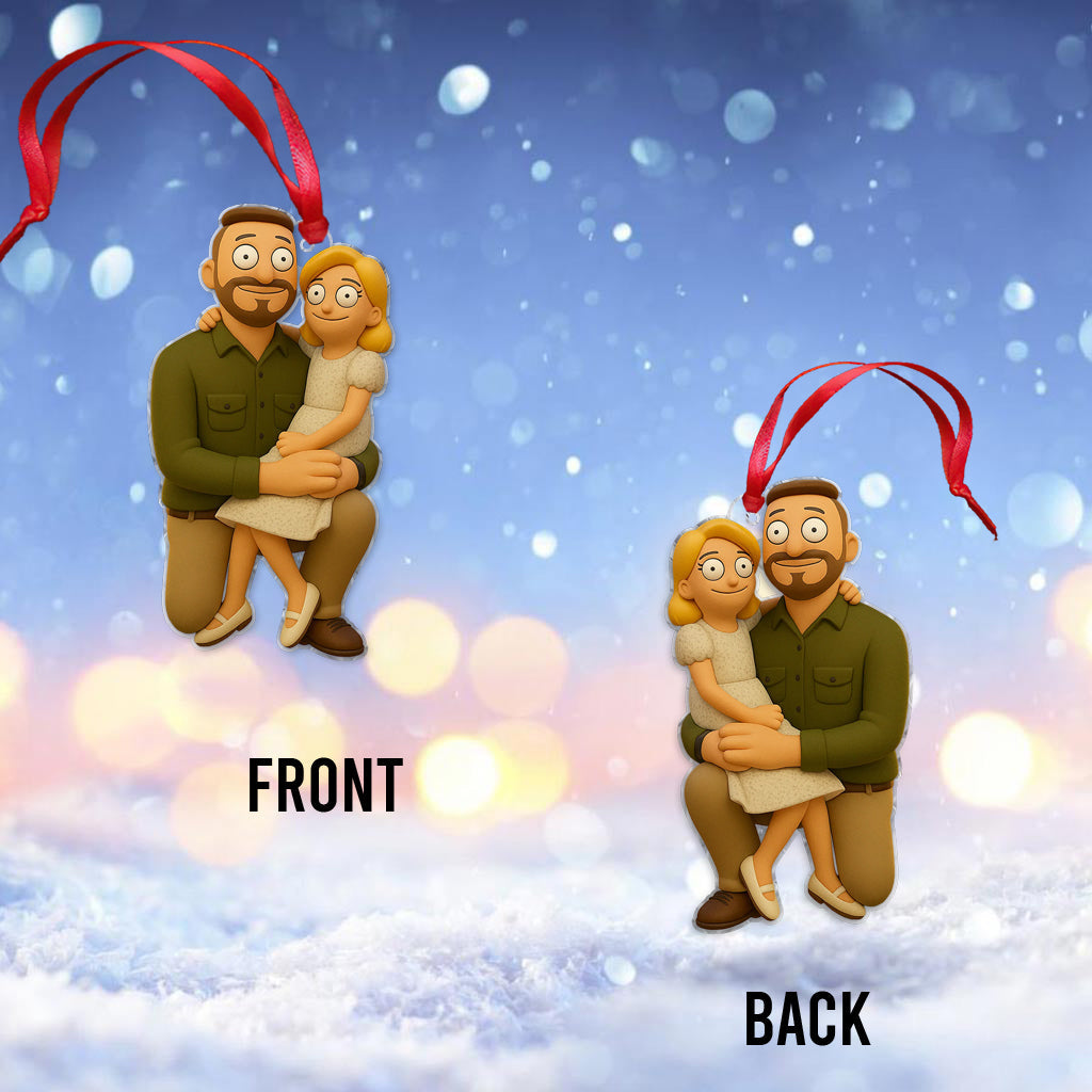Funny Moment - Personalized Couple Ornament