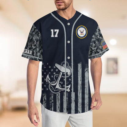 250th Anniversary - Personalized Veteran Baseball Jersey