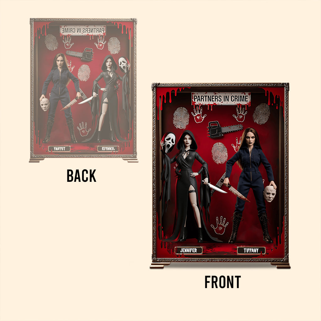 Partners In Crime - Personalized Horror Character Custom Shaped Acrylic Plaque