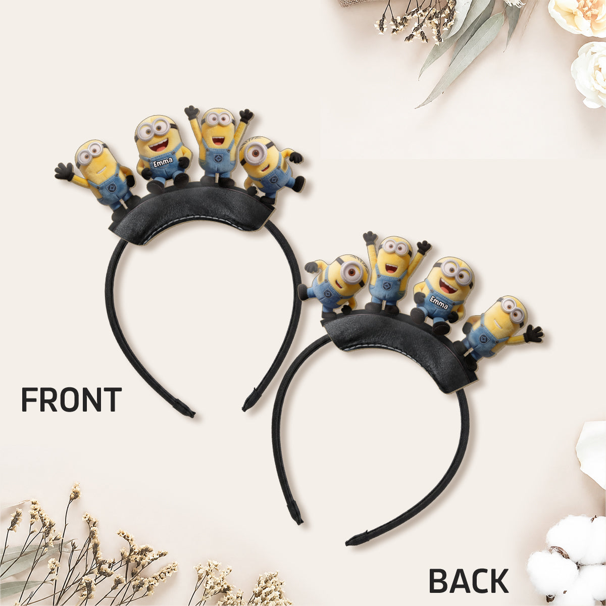 Funny Friends - Personalized Shaped Leather Headband