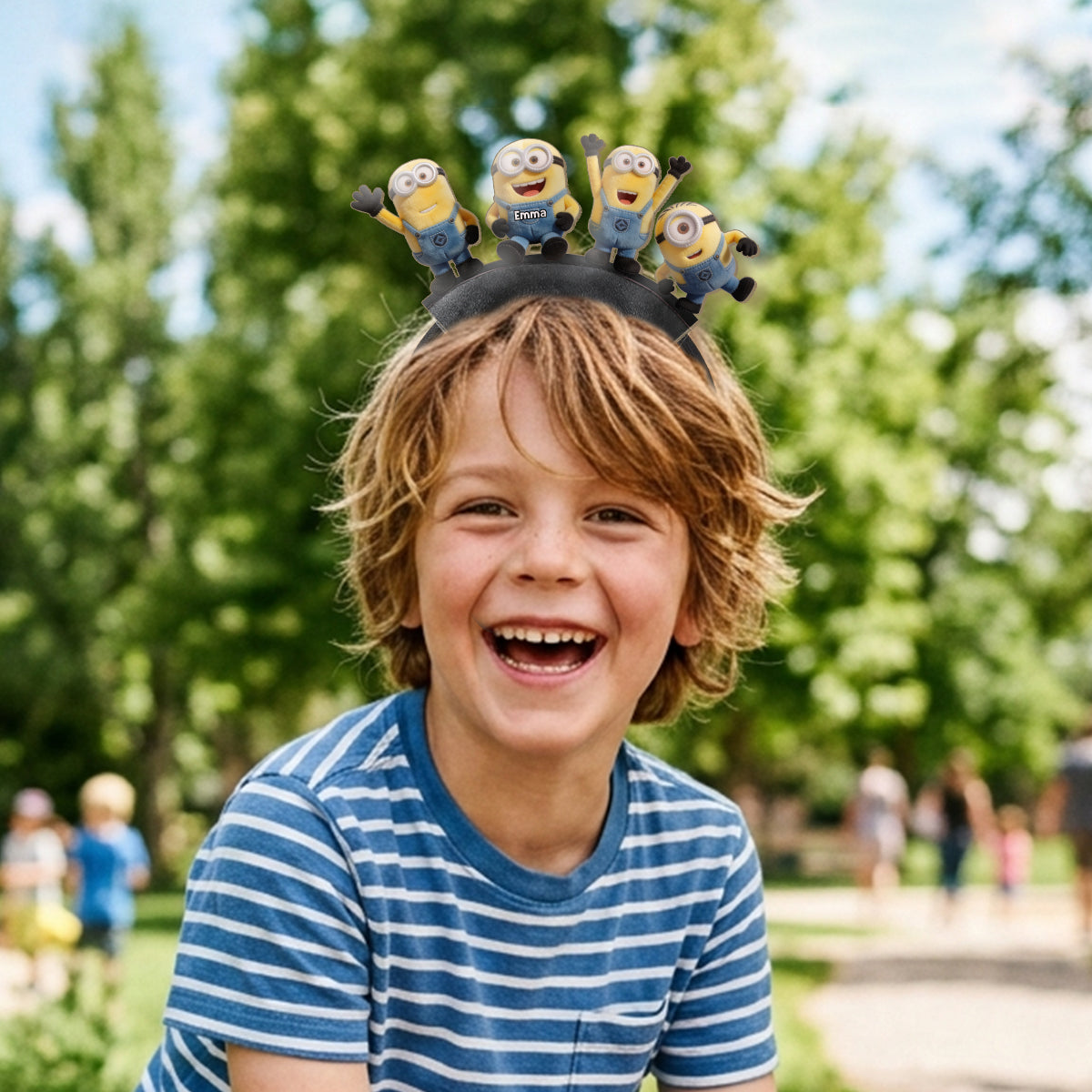 Funny Friends - Personalized Shaped Leather Headband