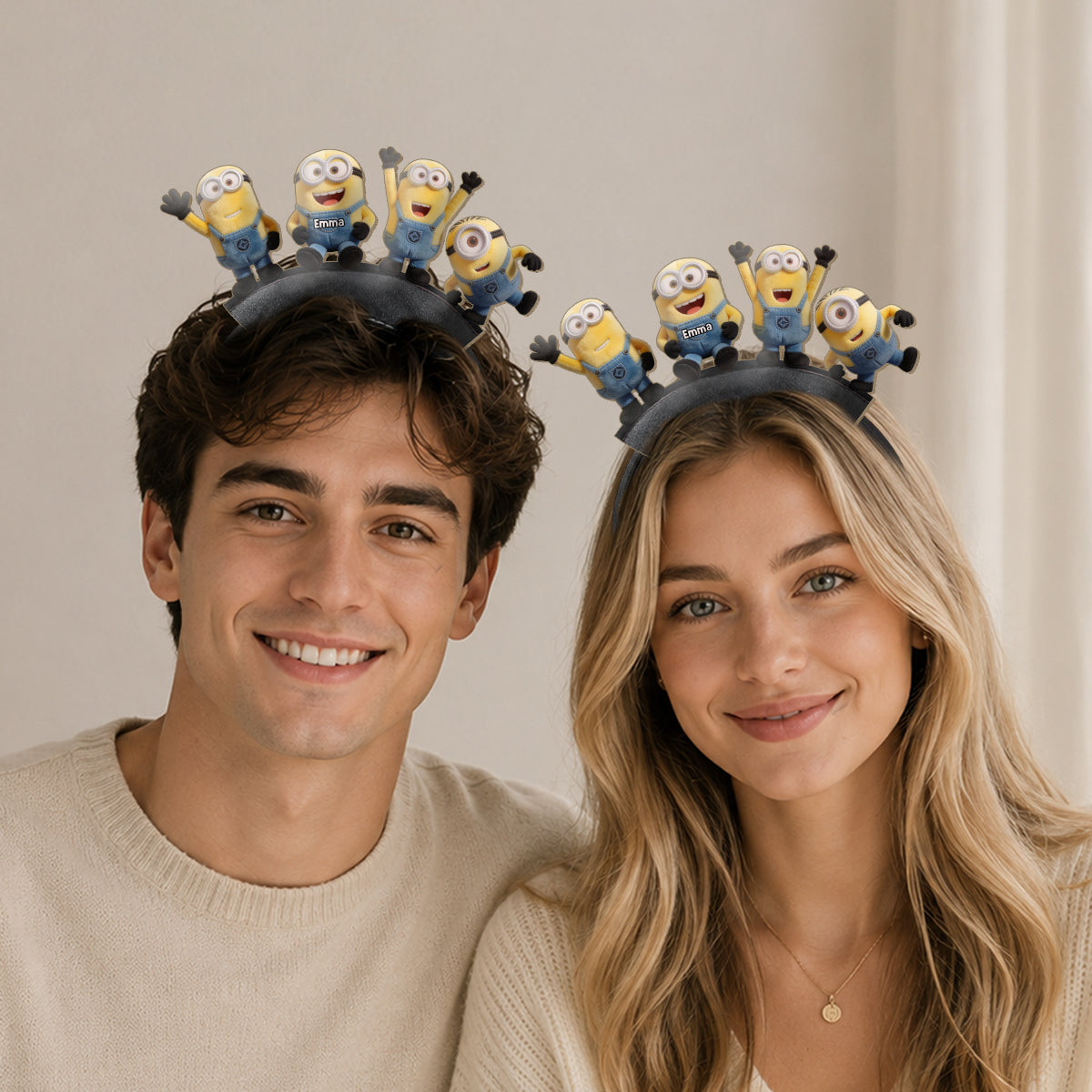 Funny Friends - Personalized Shaped Leather Headband