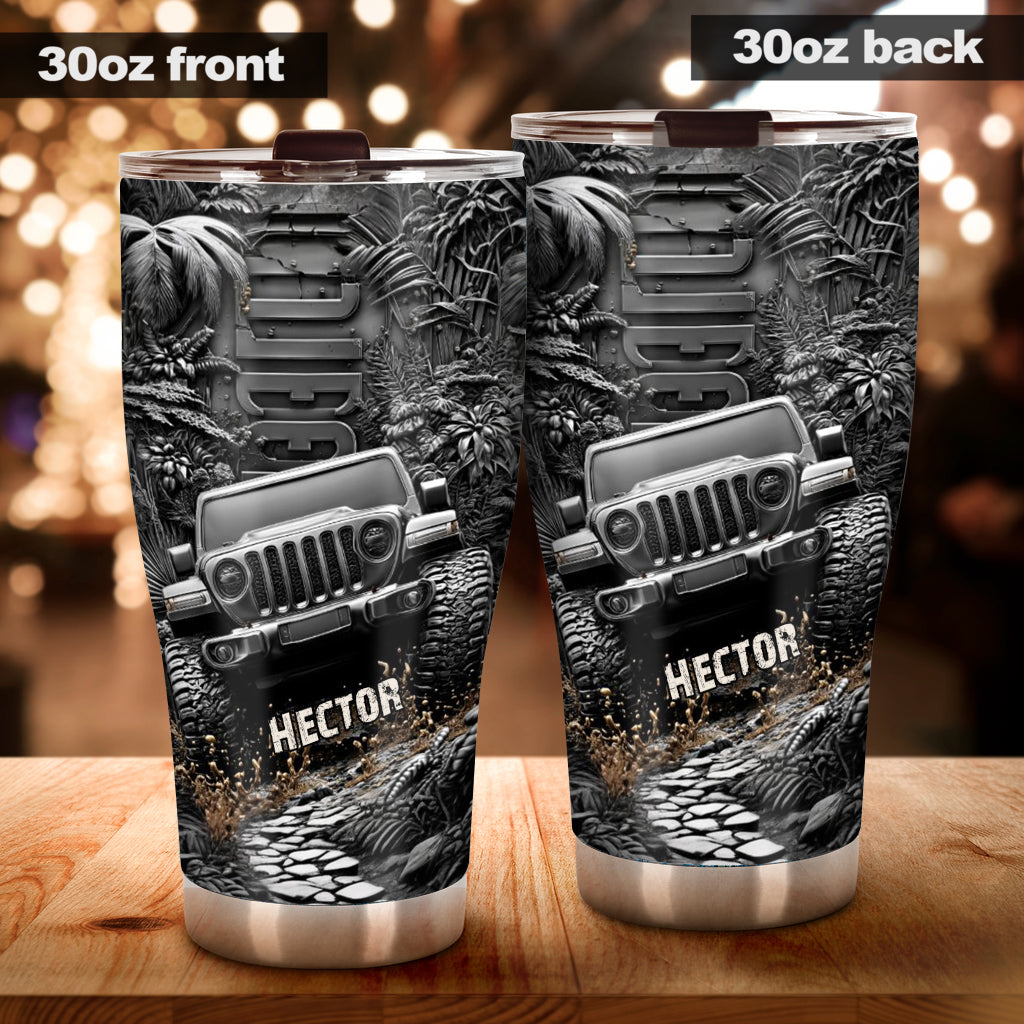 Metallic Car - Personalized Car Tumbler