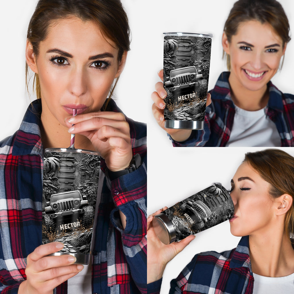 Metallic Car - Personalized Car Tumbler