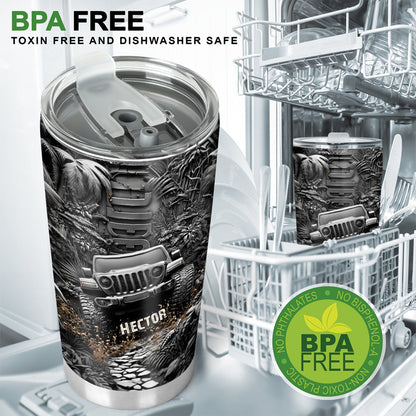 Metallic Car - Personalized Car Tumbler