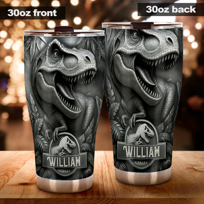 Scary Dinosaur - Personalized Dinosaur Tumbler