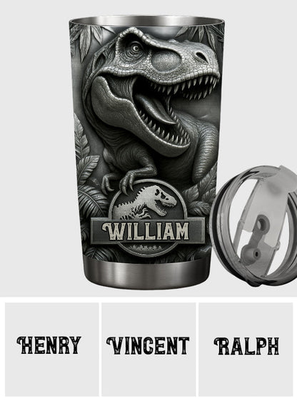 Scary Dinosaur - Personalized Dinosaur Tumbler