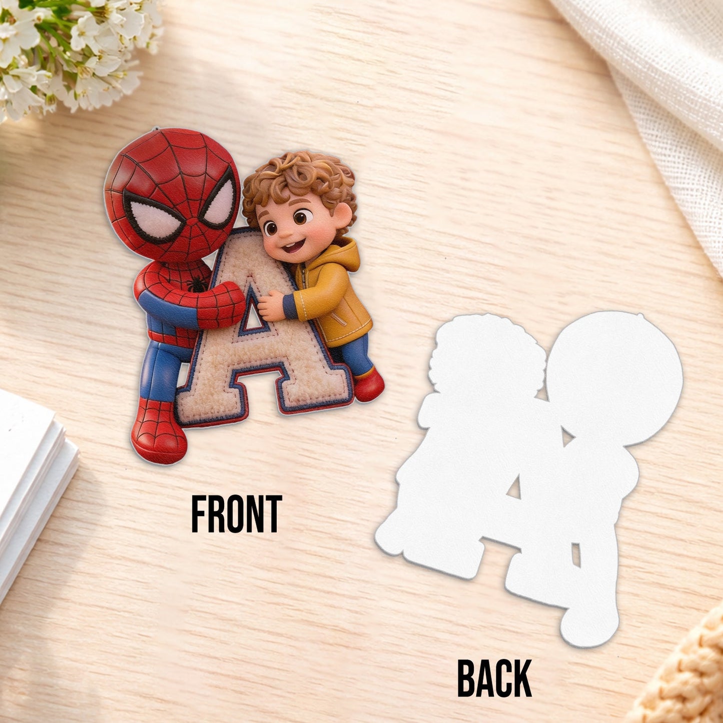 Best Friends - Personalized Kid Changeable Leather Patch Backpack