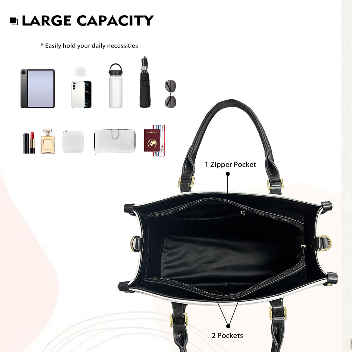 Everyone Want To Be Us - Personalized Star Fleet Leather Handbag & Leather Long Wallet