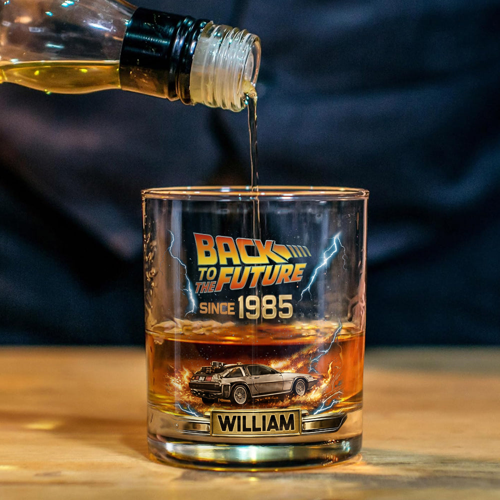 Future Car - Personalized Back To The Future Whiskey Decanter Set