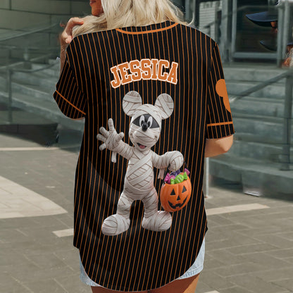 Halloween Vibe - Personalized Mouse Baseball Jersey