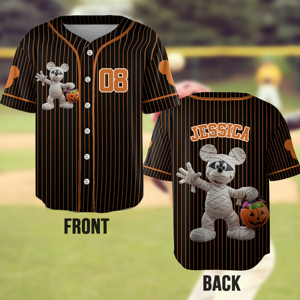 Halloween Vibe - Personalized Mouse Baseball Jersey