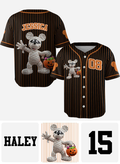 Halloween Vibe - Personalized Mouse Baseball Jersey