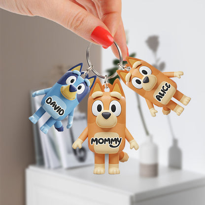 Best Mom Ever - Personalized Mother Keychain with Charms