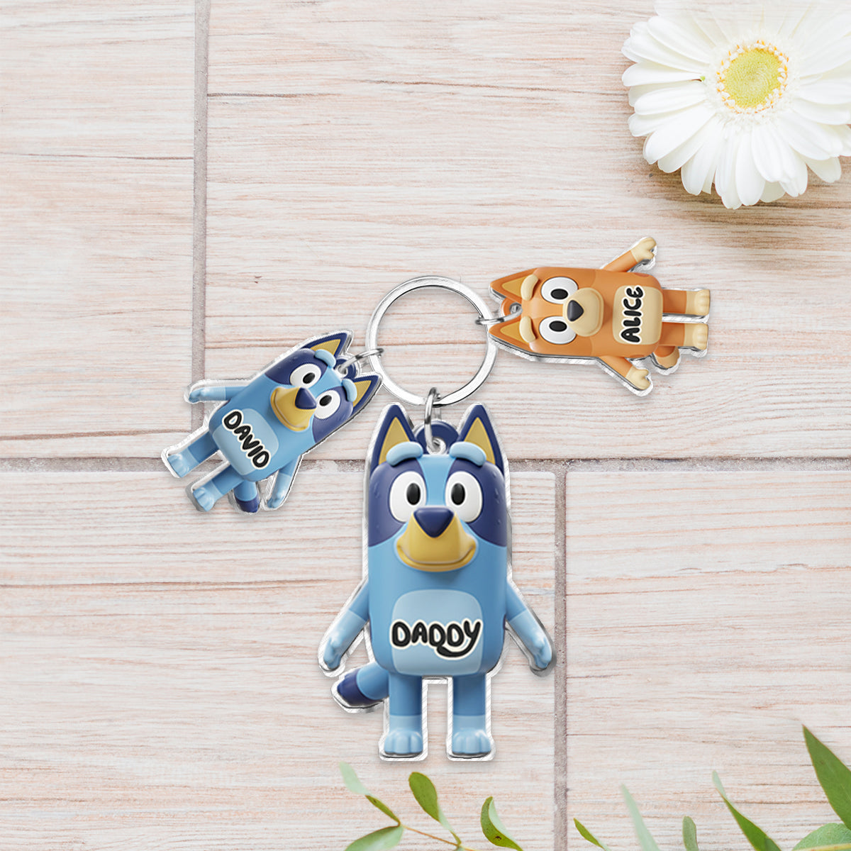 Best Mom Ever - Personalized Mother Keychain with Charms