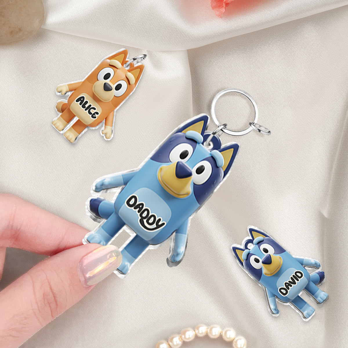 Best Mom Ever - Personalized Mother Keychain with Charms