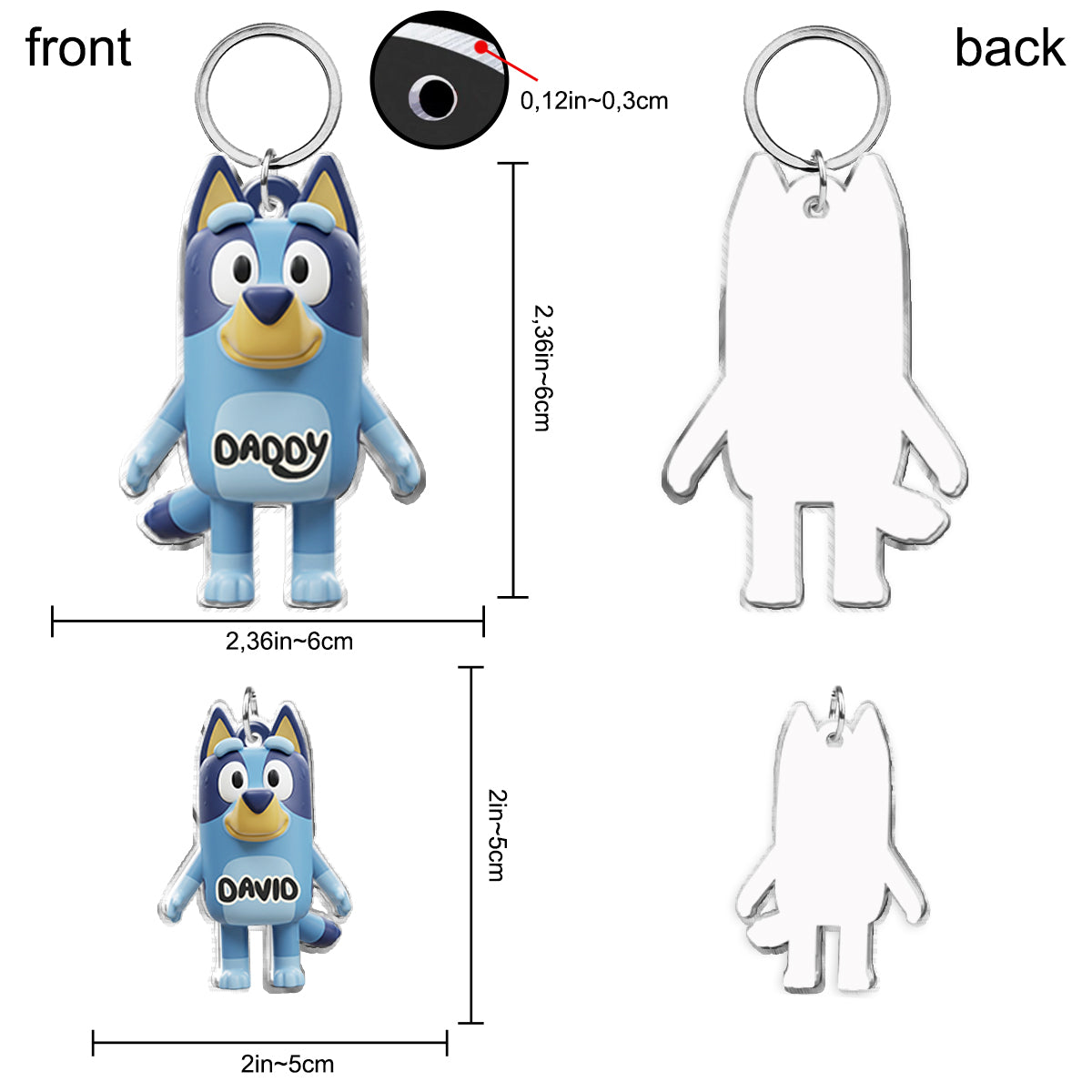 Best Mom Ever - Personalized Mother Keychain with Charms