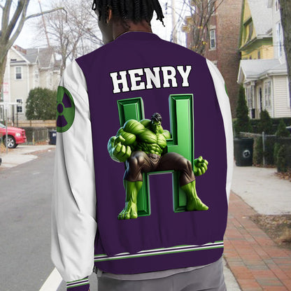 Superhero Gift For Kids - Personalized Kid Varsity Jacket