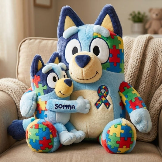 Accept Understand Love - Personalized Autism Awareness Premium Faux Fur Pillow