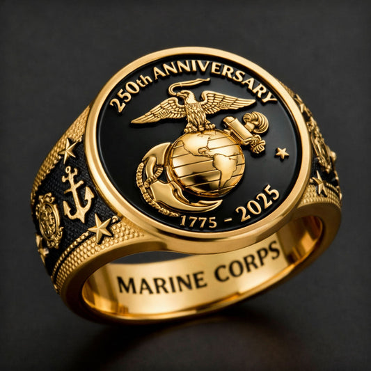The Soldier - Personalized Veteran Signet Ring