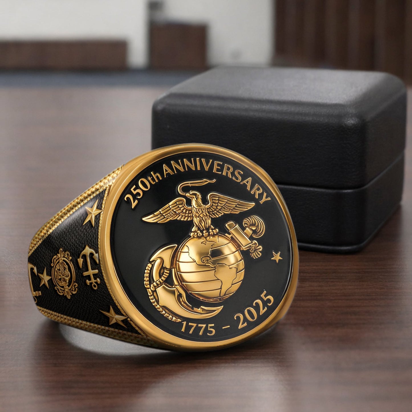 The Soldier - Personalized Veteran Signet Ring