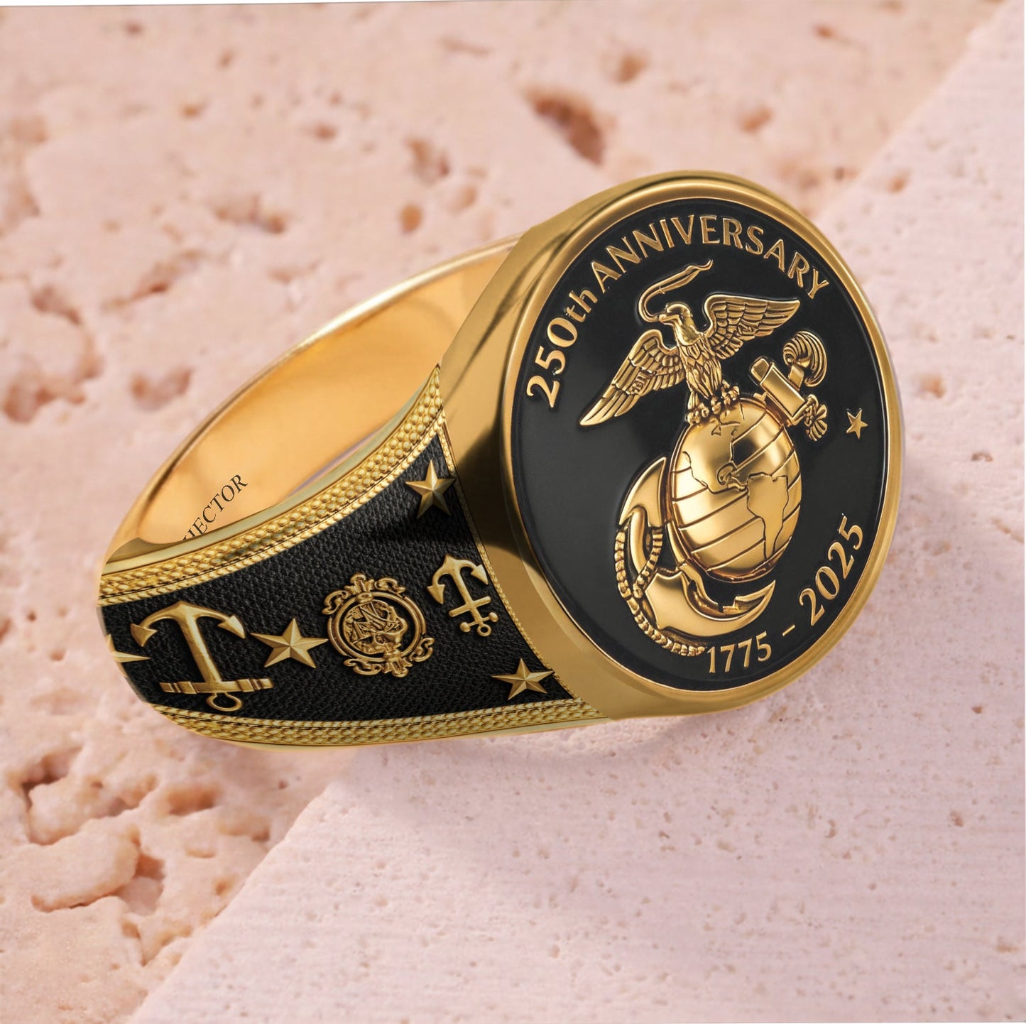 The Soldier - Personalized Veteran Signet Ring
