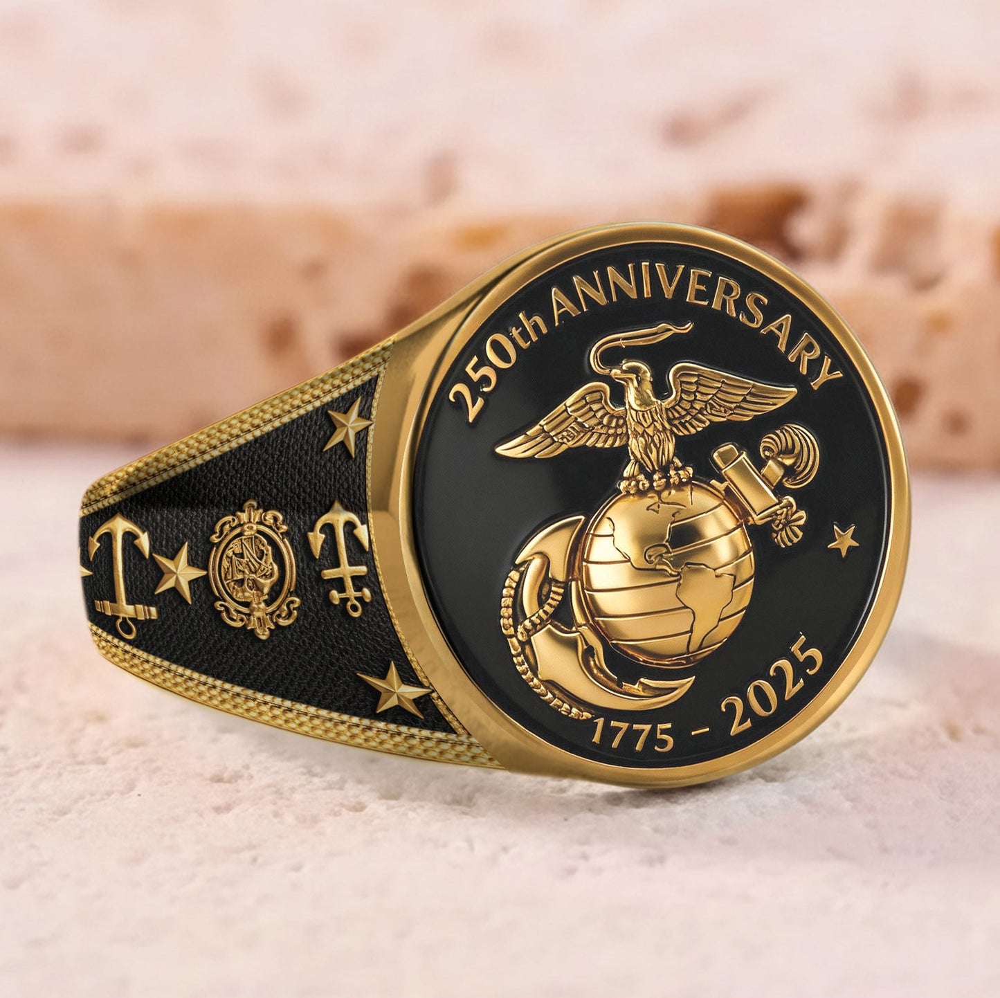 The Soldier - Personalized Veteran Signet Ring